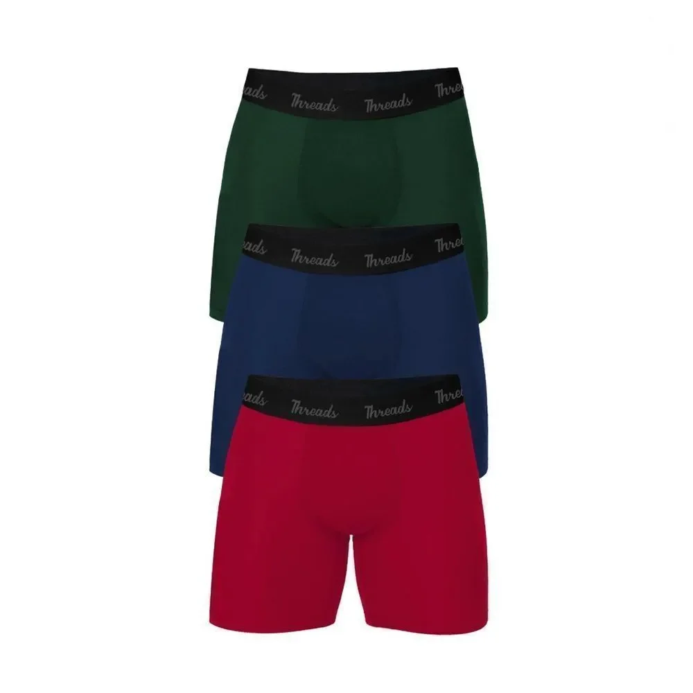 Underwear Ultra-Soft Premium Boxer Briefs Moisture Wicking Anti-Odor 2, 3-Pks 2X